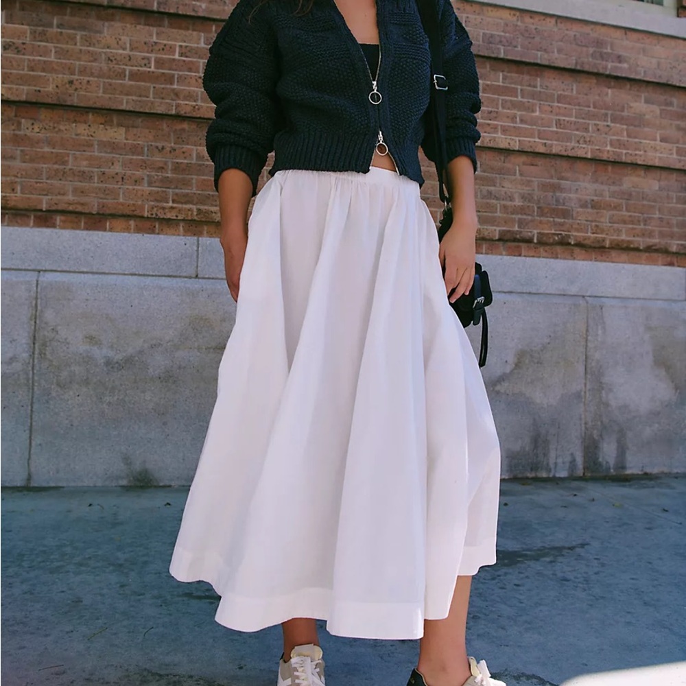 Free People Lowen midi skirt